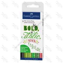 MARCADORES PITT ARTIST PEN HAND LETTERING BOLD FABER CASTELL X6