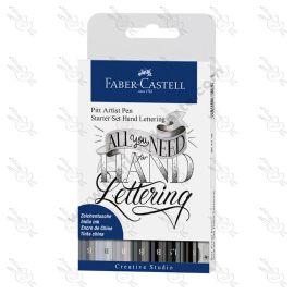 MARCADORES PITT ARTIST PEN HAND LETTERING STARTER FABER CASTELL X9