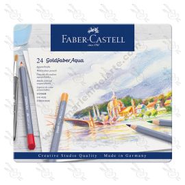 ESTUCHE DE 24 LAPICES ACUARELABLES FABER CASTELL GOLDFABER AQUA