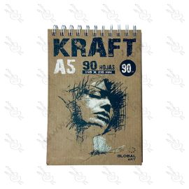 BLOCK BITÁCORA SKETCH KRAFT GLOBAL ART A5