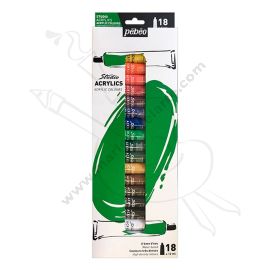 SET DE X18 ACRÍLICOS EN TUBO PEBEO 12ML