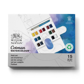 SET DE ACUARELAS COTMAN W&N M/GODETS X14 PASTILLAS