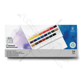 SET DE ACUARELAS COTMAN W&N GODETS ENTERO X24 PASTILLAS