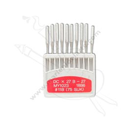 AGUJA PARA MAQUINA DE COSER DCx27 B-27 MY1023 1886 #11B (75SUK)