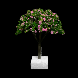 ÁRBOL CON FLORES ROSADAS PARA MAQUETA - UNIDAD