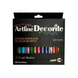 MARCADOR ARTLINE DECORITE PUNTA PINCEL X25