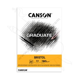 BLOCK CANSON GRADUATE BRISTOL A4