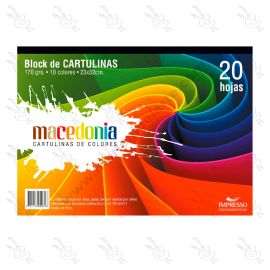 BLOCK ARCOIRIS 170GR MACEDONIA A4 20H