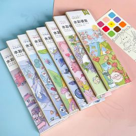 BLOCK #13 PARA PINTAR + ACUARELAS Y PINCEL