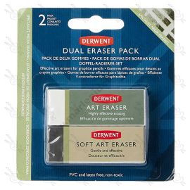 SET DE BORRADORES DUAL ERASER DERWENT