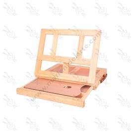 CABALLETE DE MADERA DE ESCRITORIO PORTATIL CON CAJONES PD-139-14