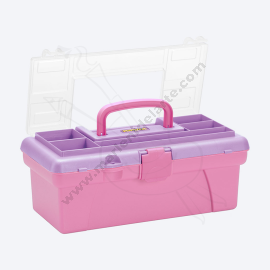 CAJA DE HERRAMIENTAS CON TAPA ORGANIZADORA RIMAX 12" ROSADO