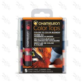 SET DE BLENDERS CHAMELEON DE COLOR TOPS TONOS CÁLIDOS X5