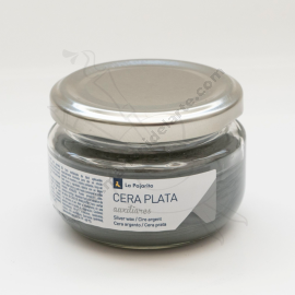 CERA SÓLIDA METALIZADA PLATA 100ML LA PAJARITA