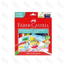 ECOLÁPICES DE COLOR ACUARELABLES FABER CASTELL X24