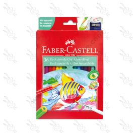 ECOLÁPICES DE COLOR ACUARELABLES FABER CASTELL X36