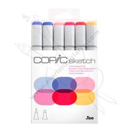 SET X6 DE MARCADORES COPIC SKETCH TONOS FLOREADOS 2