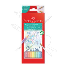 ECOLÁPICES DE COLOR ACUARELABLES PASTEL FABER CASTELL X10