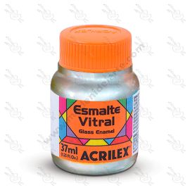 ESMALTE VITRAL ACRILEX - PLATA #533