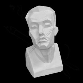 CALCO DE YESO FACETADO HOMBRE 