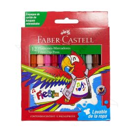 MARCADORES FIESTA 45 FIBRE TIPS PENS- FABER CASTELL SETX12