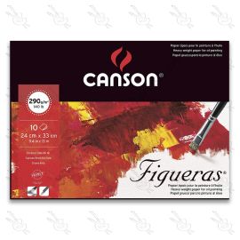 BLOCK CANSON FIGUERAS EMPASTADO 290GRS 24 X 33CM