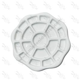 PALETA DE PORCELANA FLOR CON 19 ESPACIOS