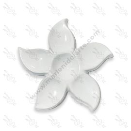 PALETA DE PORCELANA FLOR DE 5 PÉTALOS