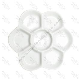 PALETA DE PORCELANA FLOR DE 6 PÉTALOS