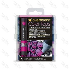 SET DE BLENDERS CHAMELEON DE COLOR TOPS TONOS FLORALES X5