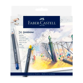 ESTUCHE DE CARTÓN 24 LAPICES DE COLOR FABER CASTELL GOLDFABER