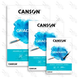 BLOCK CANSON GRADUATE WATERCOLOUR EMPASTADO 250GRS