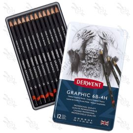 LÁPICES GRAFITO DERWENT X12 MEDIUM