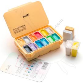 SET DE GOUACHES HIMI METALLIC X12 12 ML