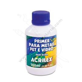 IMPRIMANTE BLANCO PARA METALES, PLASTICO Y VIDRIO ACRILEX 100 ML
