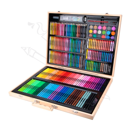 CAJA DE MADERA ARTÍSTICA PARA NIÑOS 251 PCS