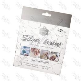 LÁMINAS DE PAN DE PLATA 14 x 14CM 25H