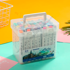 SET DE x60 MARCADORES CON DOBLE PUNTA LANKE MARKER