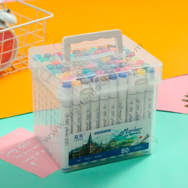 SET DE x80 MARCADORES CON DOBLE PUNTA LANKE MARKER