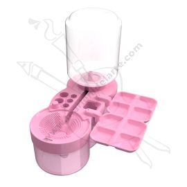 LAVAPINCELES CON DEPOSITO + PALETA ROSADO