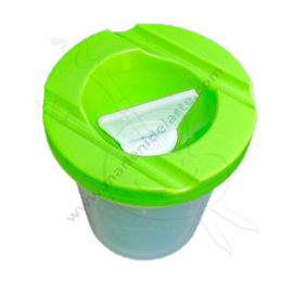 VASO LIMPIA PINCELES CON TAPA MOTARRO