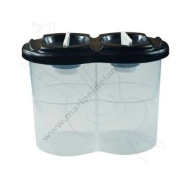 VASO DOBLE LIMPIA PINCELES CON TAPA