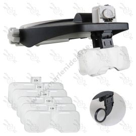 LENTES LUPA CON LUZ LED MG81001(RD)