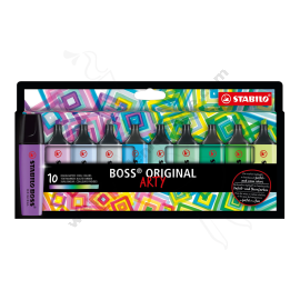 RESALTADORES STABILO BOSS ORIGINAL ARTY TONOS FRÍOS - 10 UND