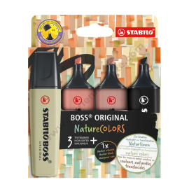 RESALTADORES STABILO BOSS NATURE COLORS - 70/ 4 - 2 - 3