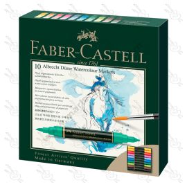 MARCADORES ACUARELABLES ALBRECHT DURER FABER CASTELL X10