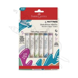 MARCADORES METALICOS SHAKE Y PAINT - FABER CASTELL