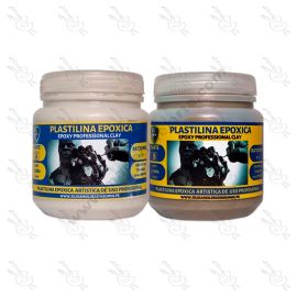 MASILLA EPOXICA SILIKA 2 COMPONENTES 500 GRS COLOR GRIS