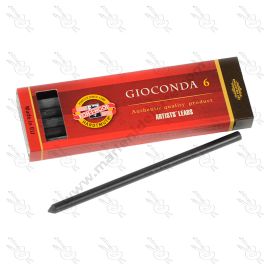 SET X6 MINAS DE GRAFITO GIOCONDA KOH-I-NOOR BLACK DRAWING