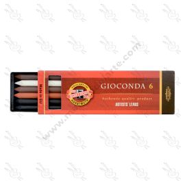 SET X6 MINAS DE GRAFITO GIOCONDA KOH-I-NOOR MIXTA